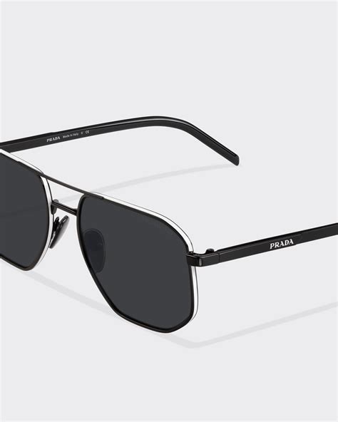 Polarisierte Gläser In Schwarz Prada Eyewear Collection 